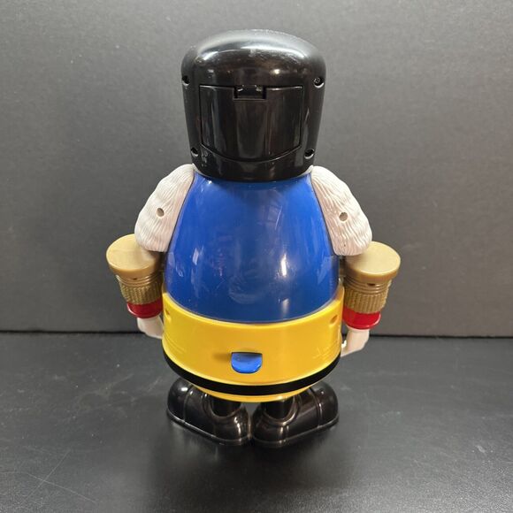 M&M's Candy Dispenser Blue Toy Soldier Nutcracker Christmas Decor 10" Tall - Picture 3 of 5